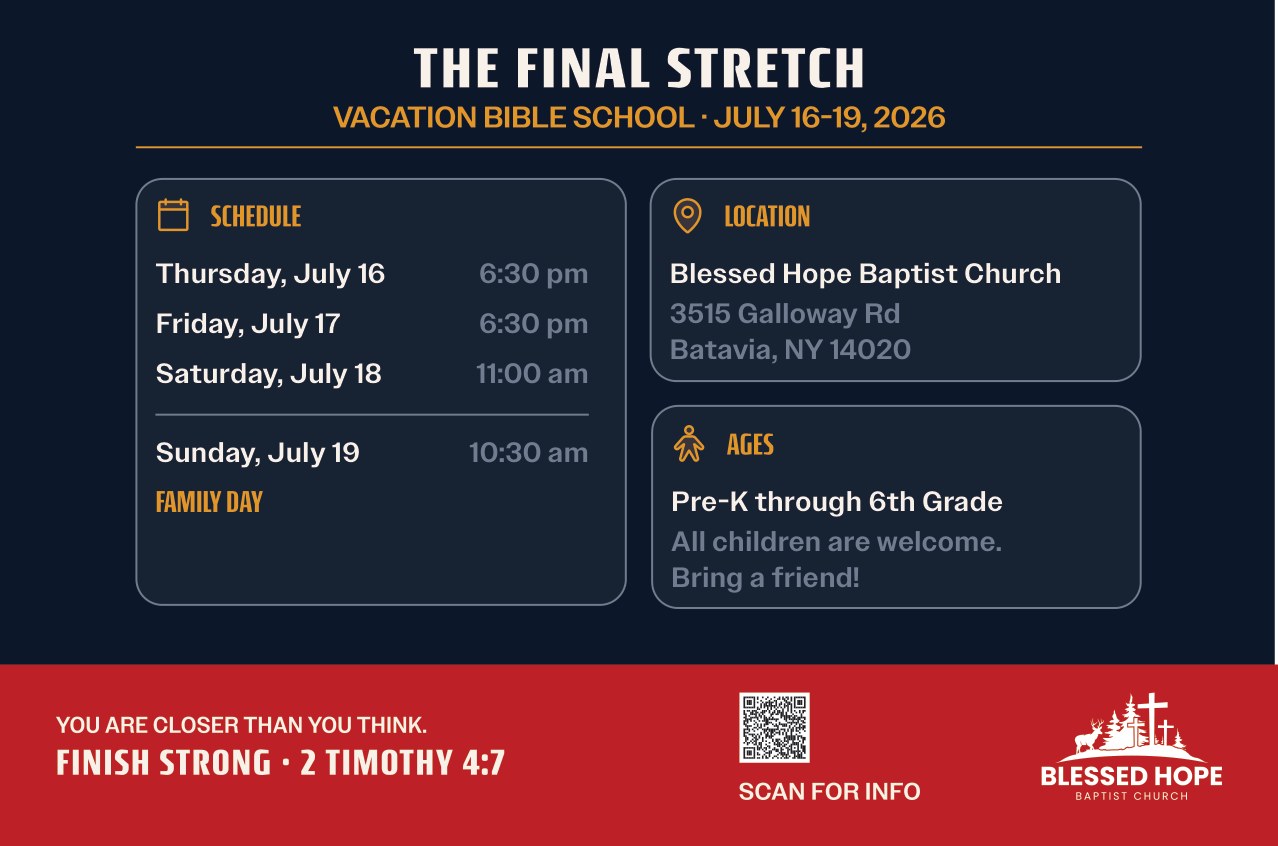 VBS 2026 Schedule and Details